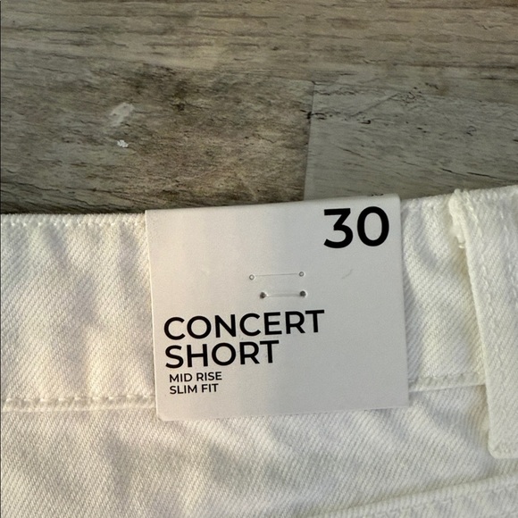 Women's White Denim Shorts - Picture 3 of 3